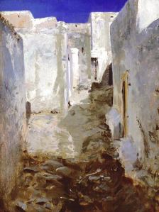 A street in Algiers. Tableau de John Singer Sargent.